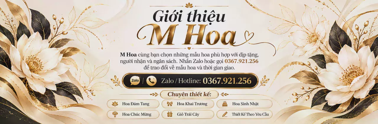 Ảnh bìa Shop hoa tươi Xã Thanh Sơn Ninh Bình - Tư vấn mẫu hoa hợp ngân sách